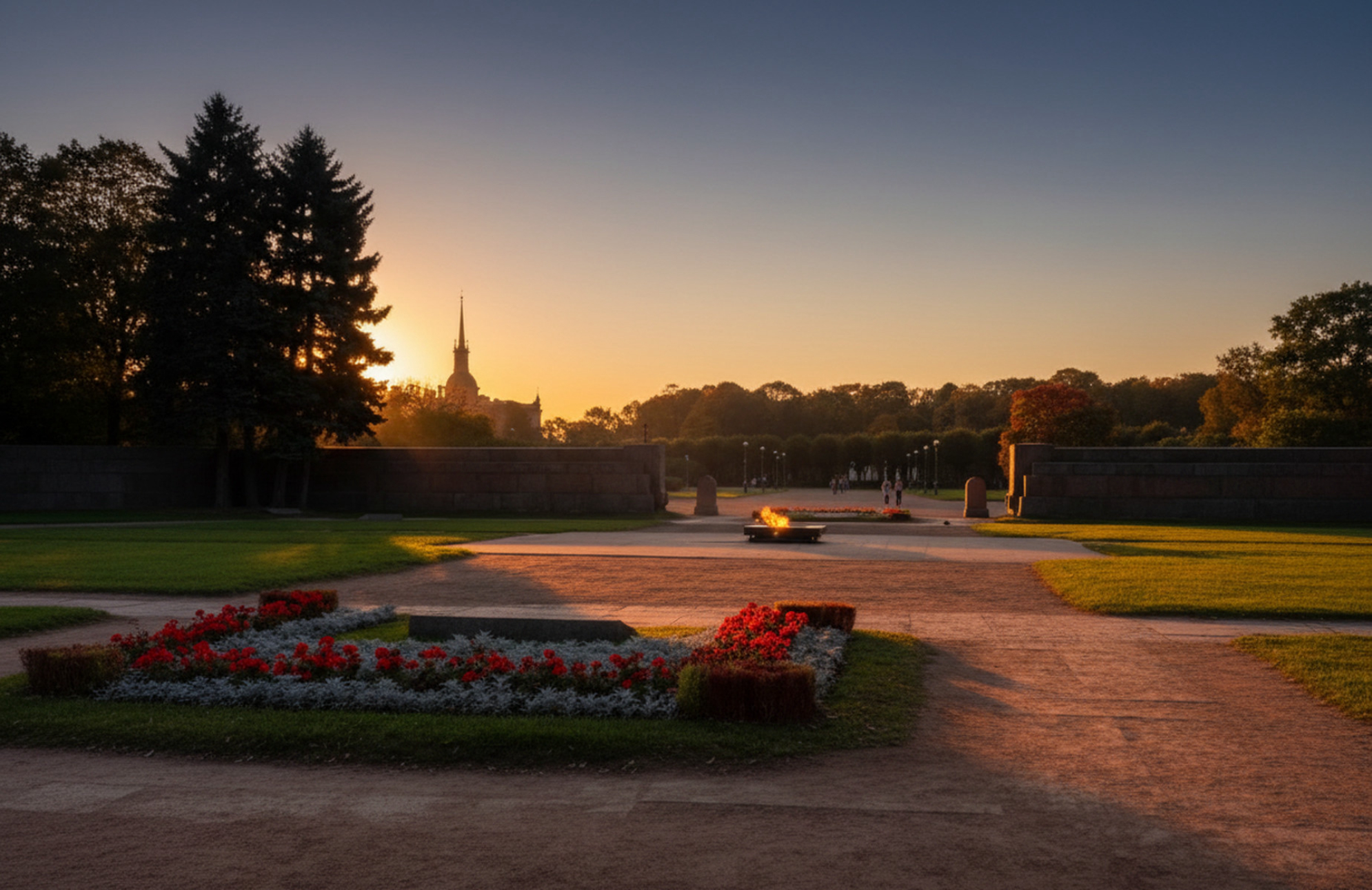 Марсово поле на закате