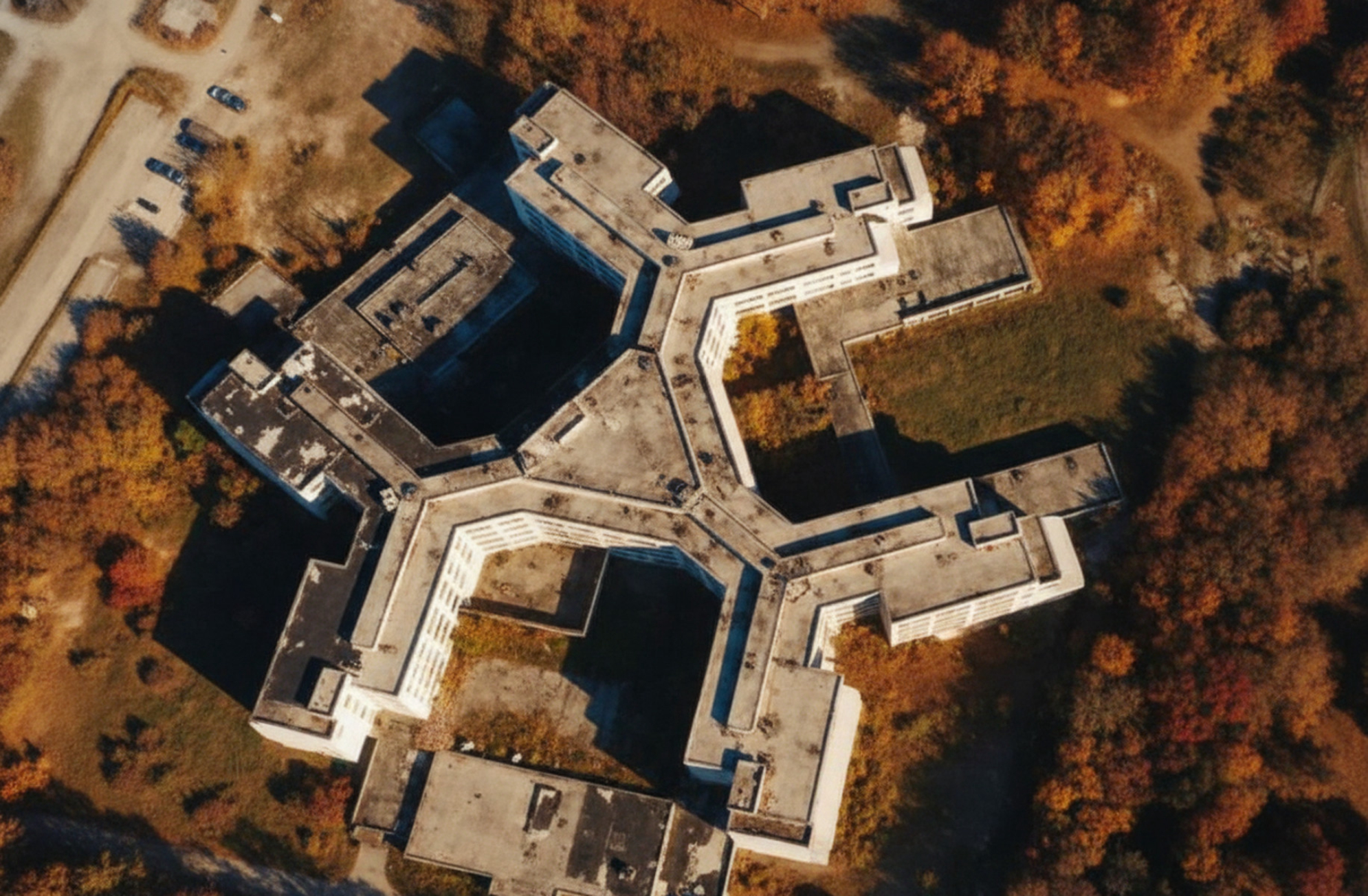 Снимок Ховринской больницы сверху.