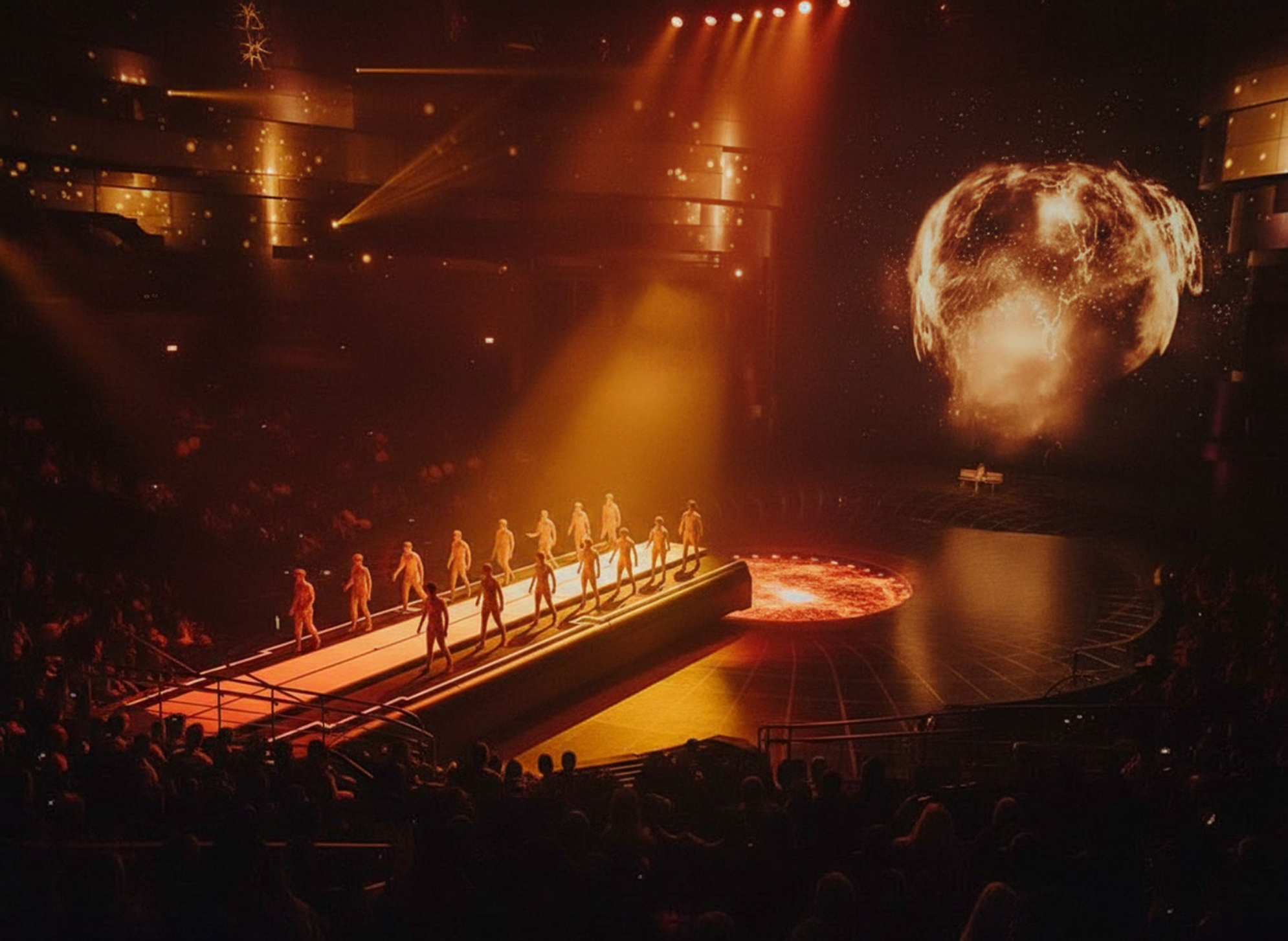 Во время шоу Ла Перла