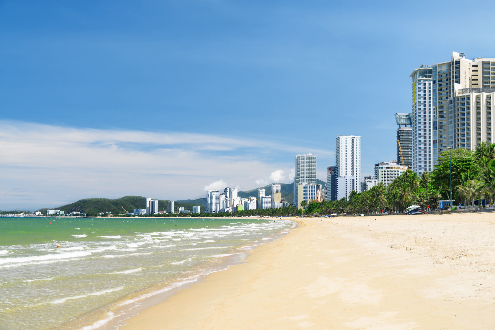 Вид на центральный пляж Нячанга, Вьетнам. Источник: Shutterstock