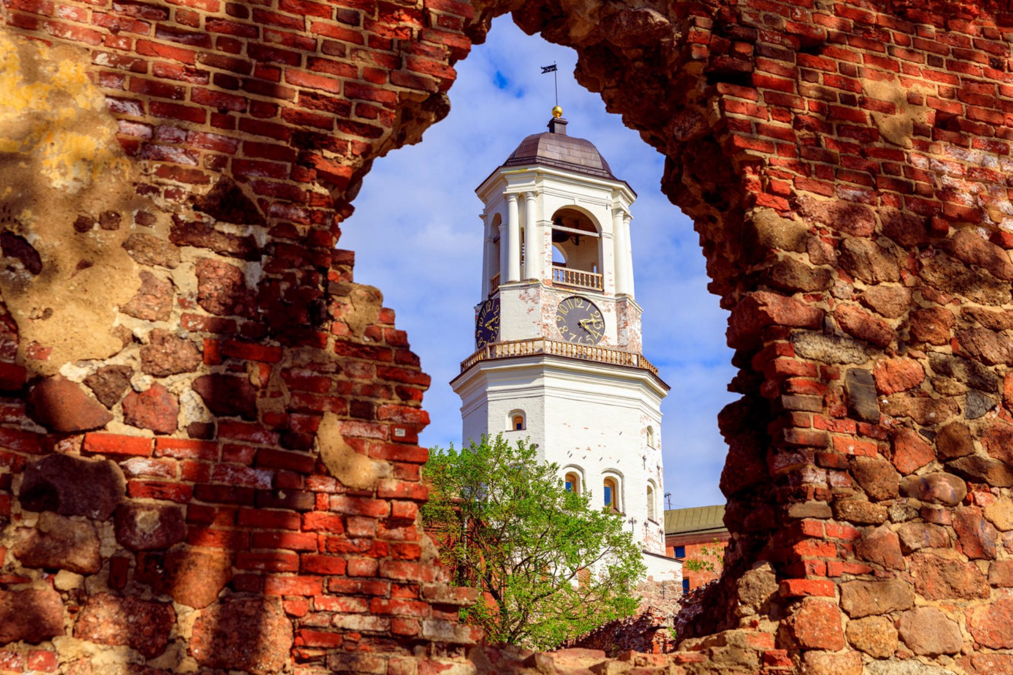 Часовая башня, Выборг. Shutterstock.