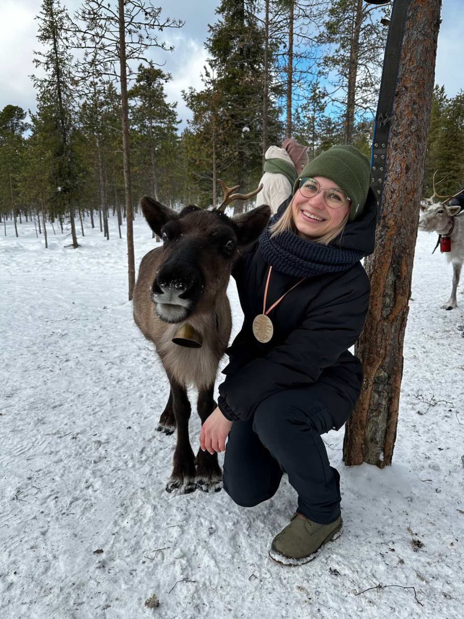 Маленький олененок и я. Автор фото: Анастасия Тронькова