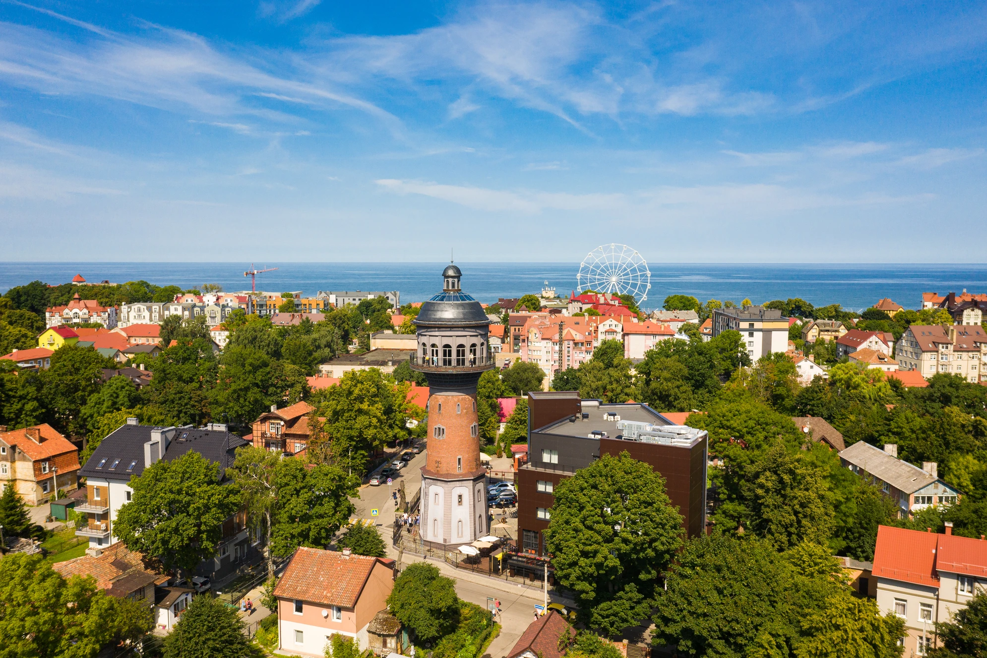 Водонапорная башня высотой почти 40 метров была построена в 1905 году в Кранце (нынешнем Зеленоградске). Источник: Shutterstock