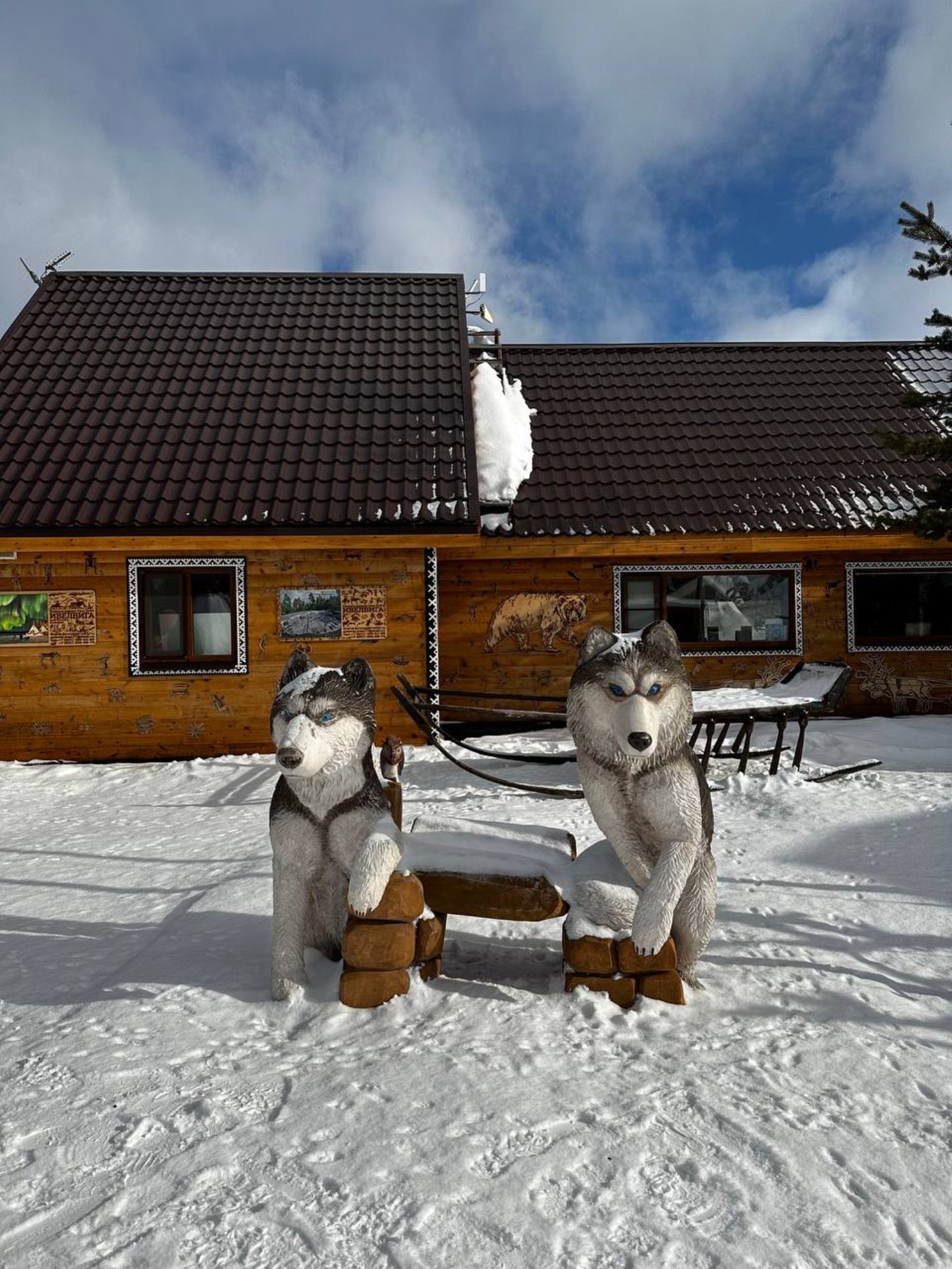 Домики в Саамской деревне. Автор фото: Анастасия Тронькова