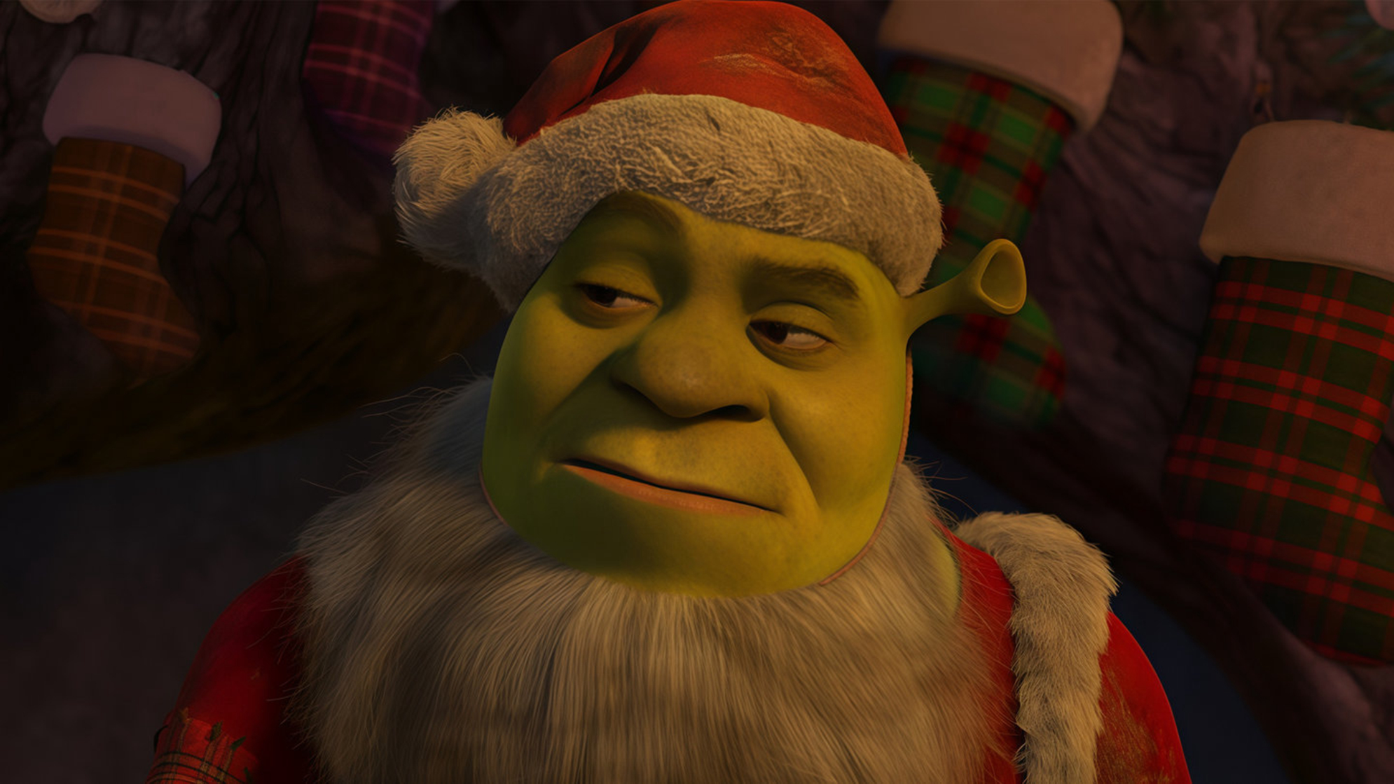 Шрэк мороз, зеленый нос (DreamWorks Animation, Pacific Data Images (PDI))