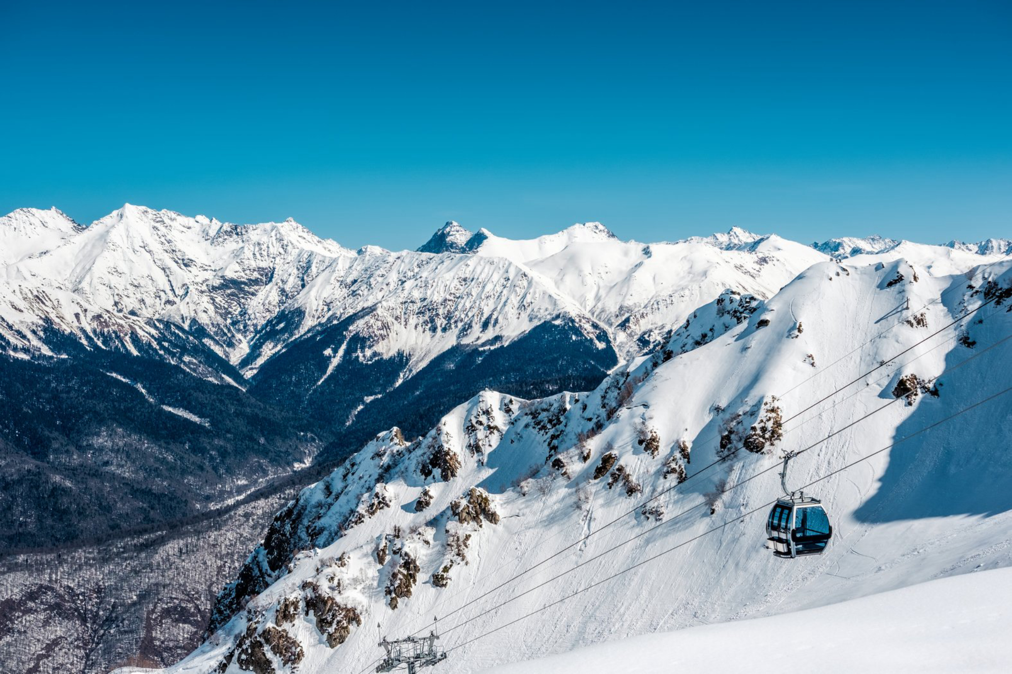 Красная Поляна зимой.