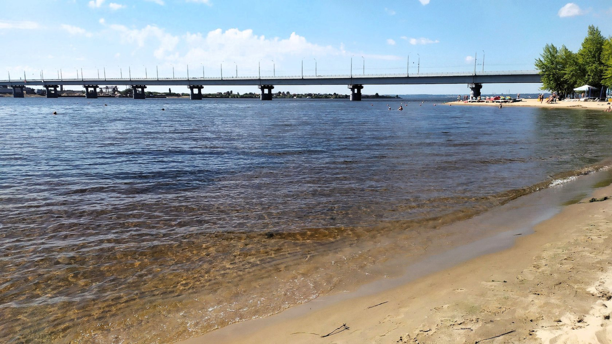 Пляж на правом берегу. Автор фото: Л.Федорова