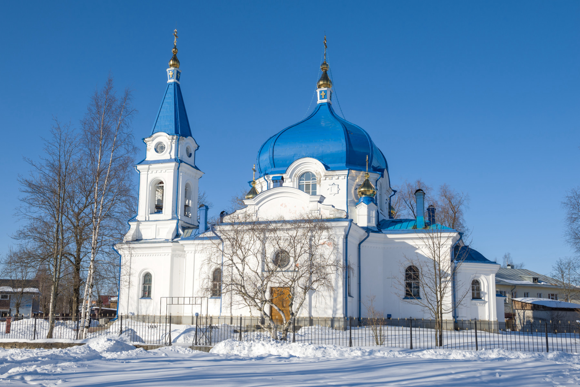 Вид на церковь Святого Николая Чудотворца, Сортавала, Карелия. Источник: Shutterstock