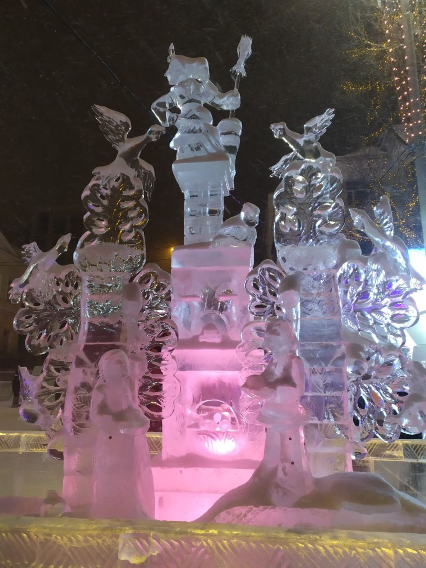 Ледяные скульптуры.Автор: Любовь Федорова