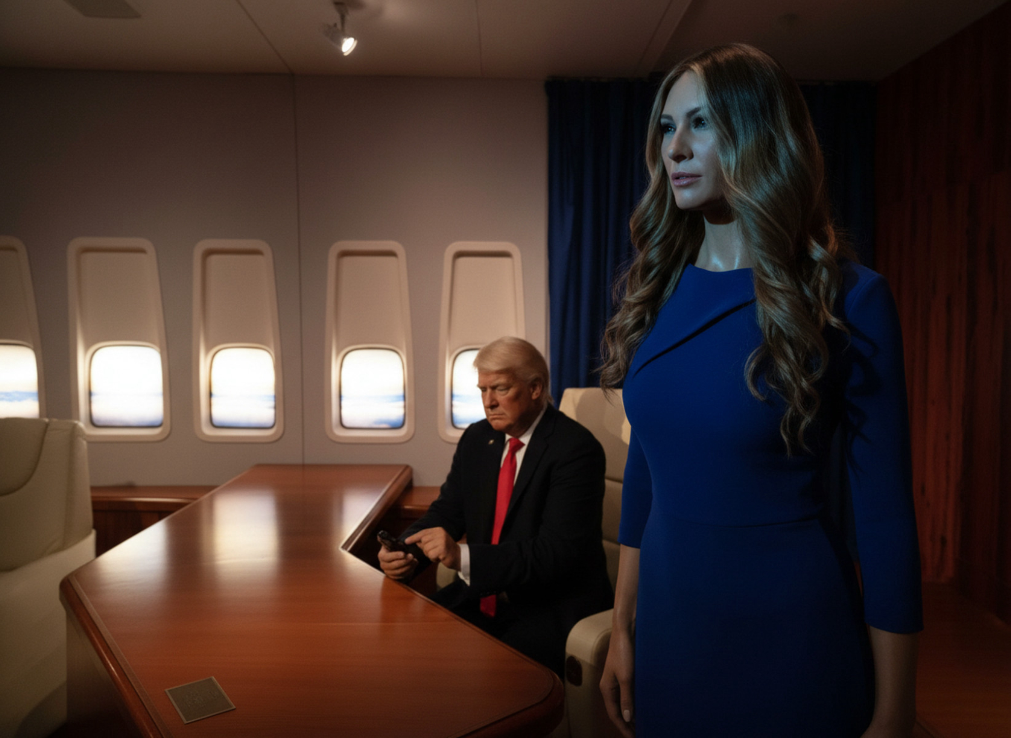 Как могли бы выглядеть восковые фигуры Дональда Трампа и Мелании Трамп в музее