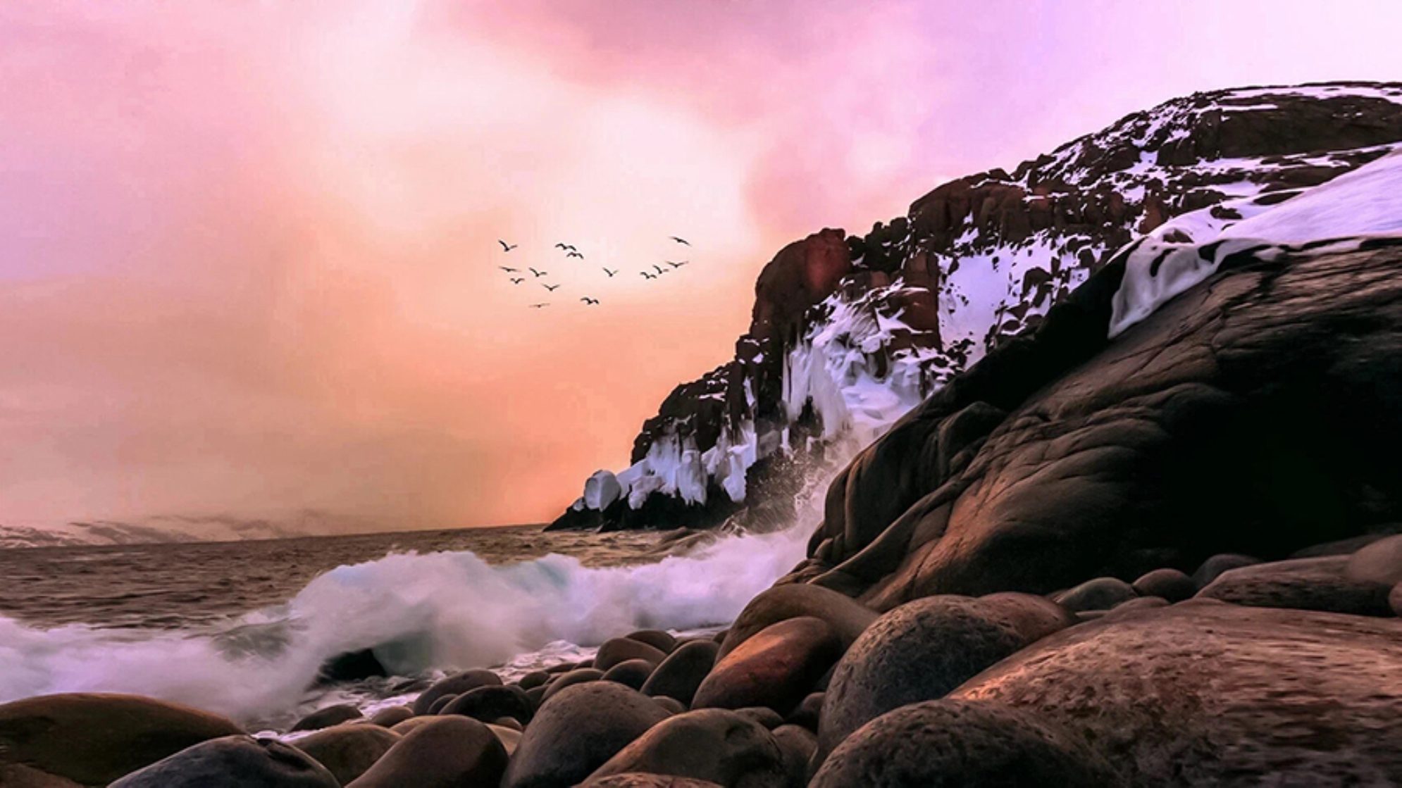 Село Териберка, закат. Автор фото: Наталья Ермохина