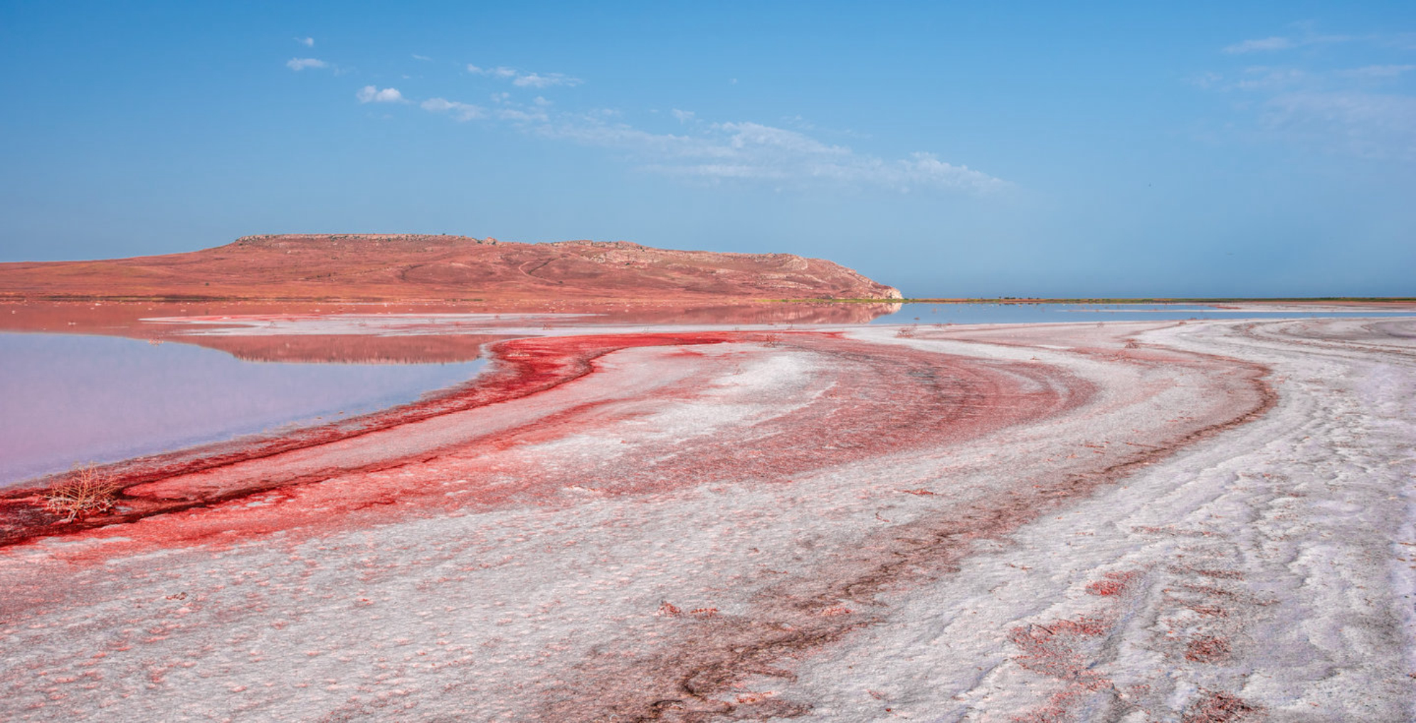 Розовое Кояшское озеро в Крыму: где находится, как добраться и что посмотреть