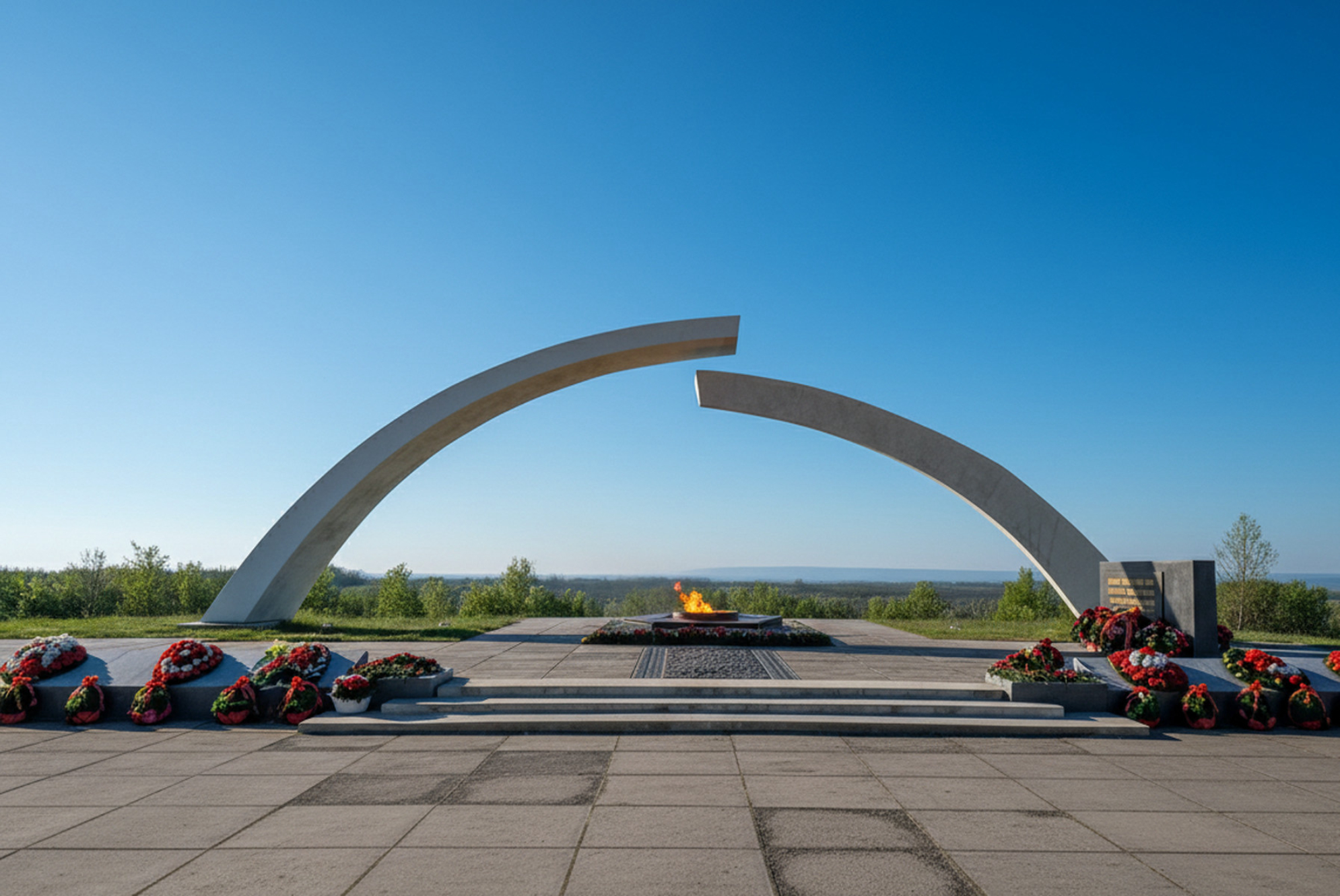 Мемориал “Разорванное кольцо блокады” на Западном берегу Ладожского озера