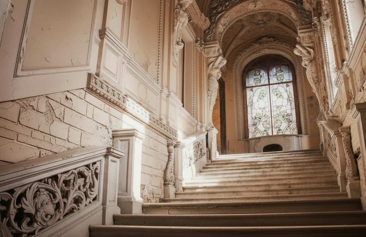 Парадная лестница особняка Брусницыных