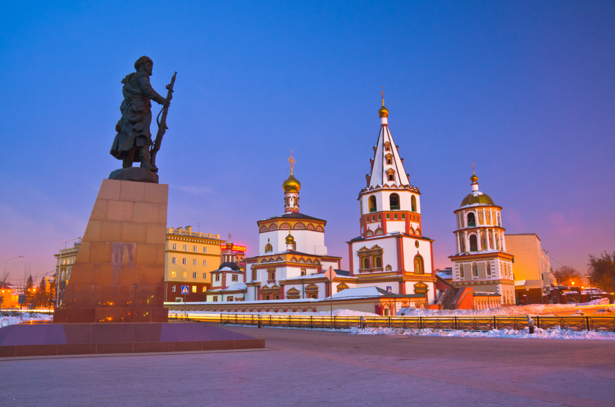 Россия, Сибирь, город Иркутск, Богоявленский собор, 1718 год основания. shutterstock.com