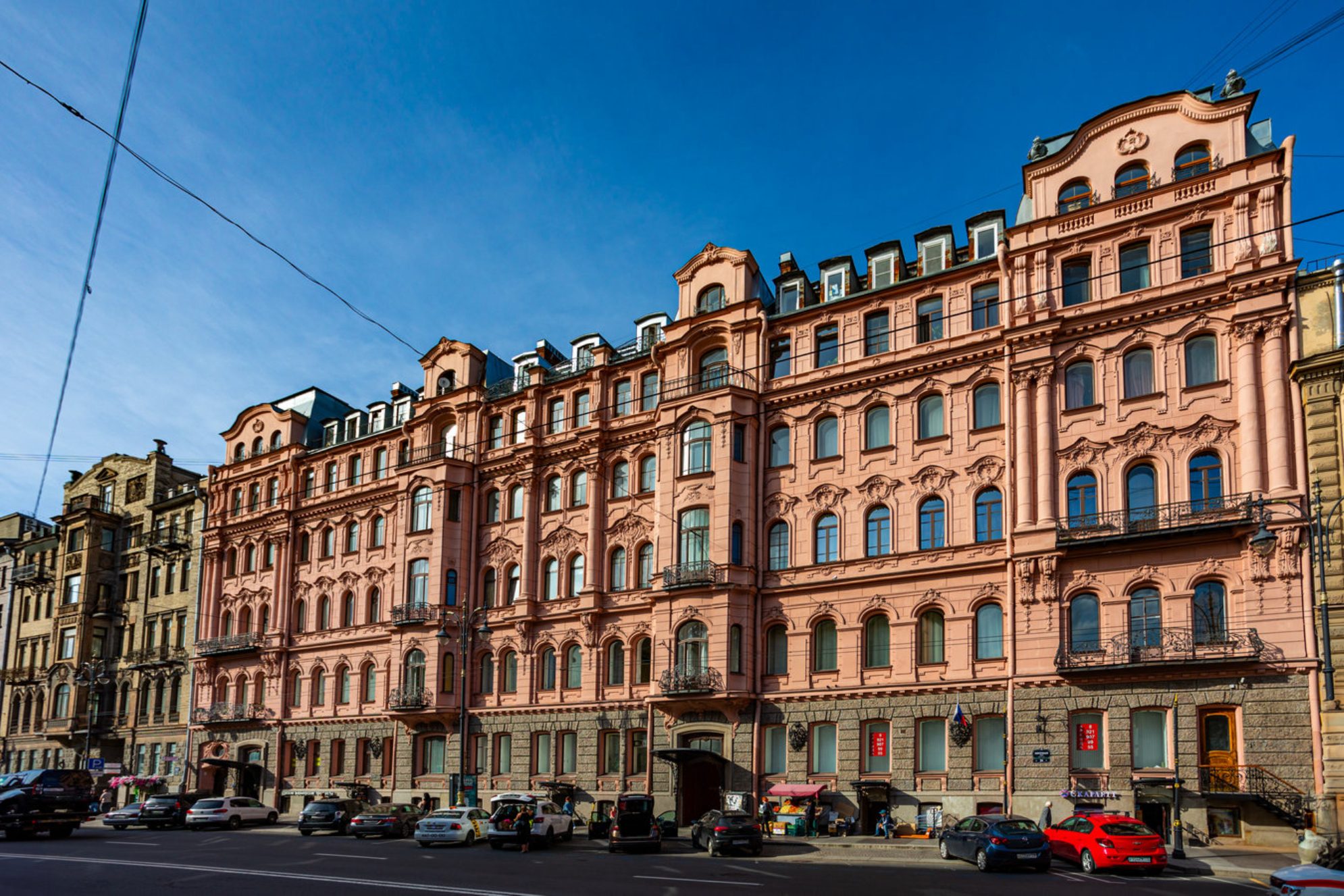 Доходный дом Бака с главной улицы. Лицензионный фотобанк СПб ГБУ ГТИБ