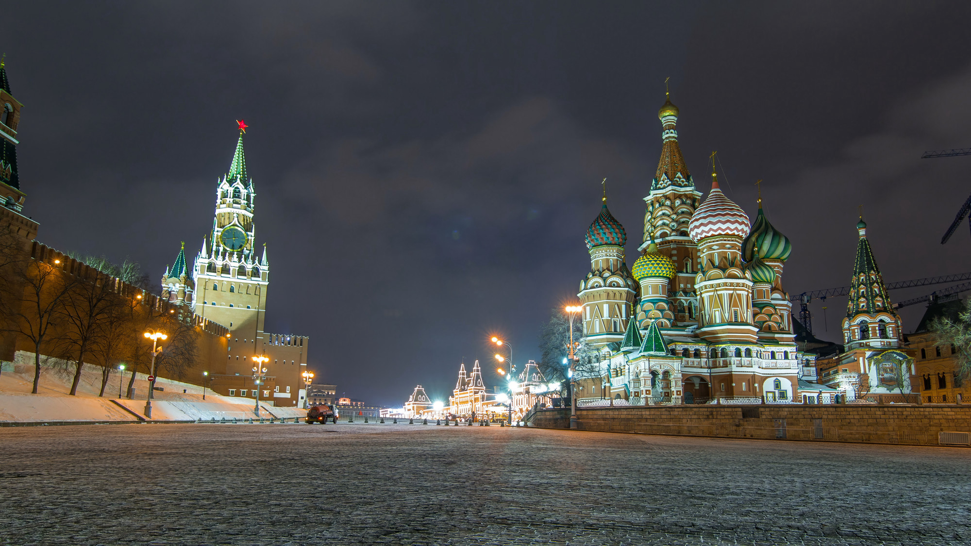 Вид на Красную площадь зимнем вечером. Источник: Shutterstock