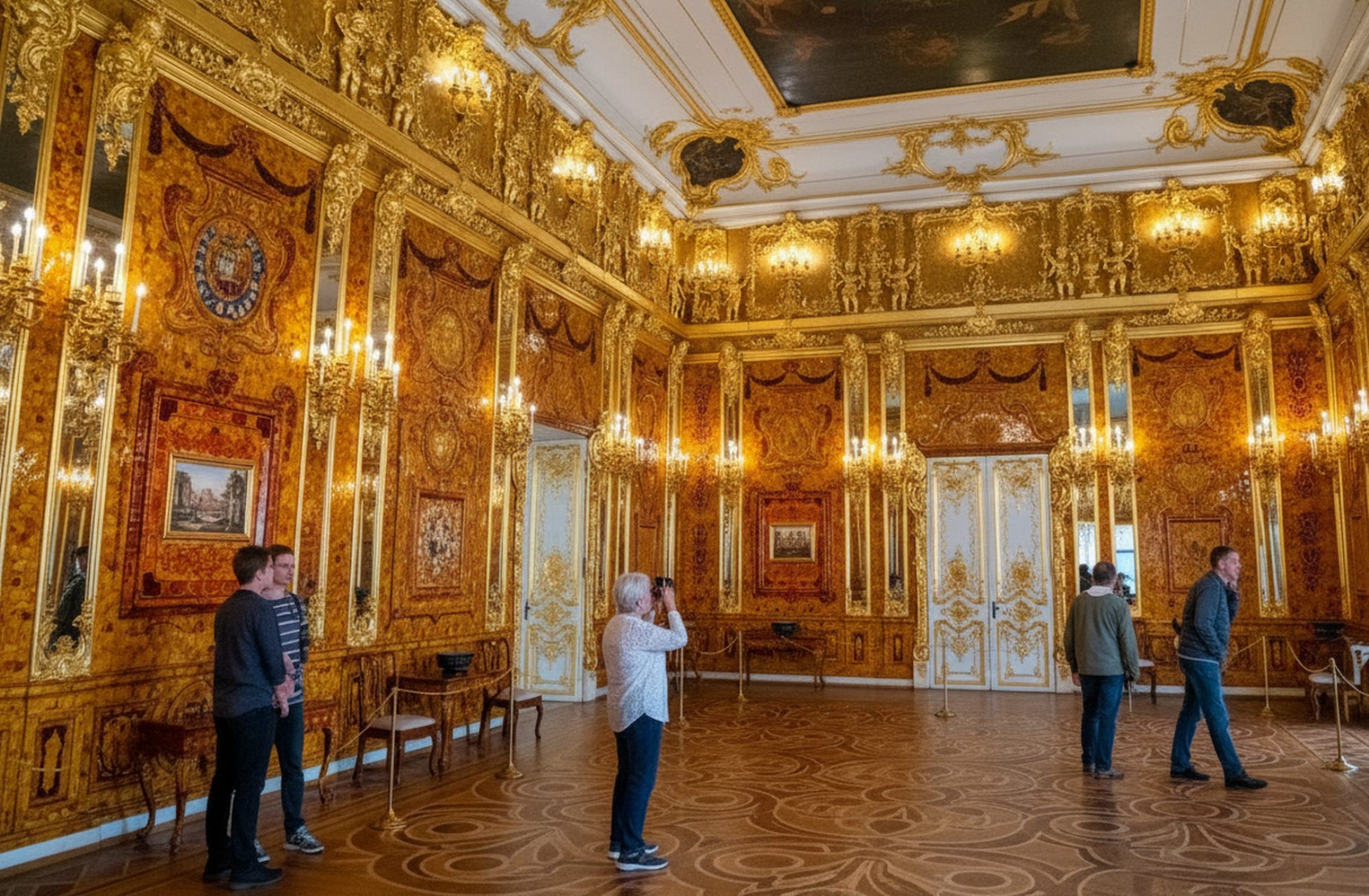 Экскурсии внутри Янтарной комнаты