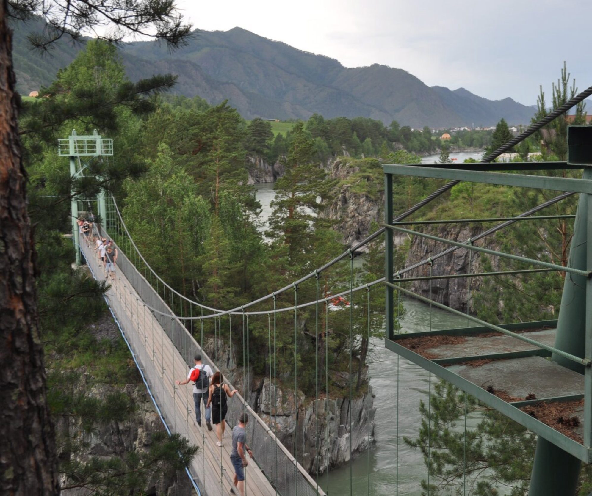 Подвесной мостик к основу Патмос.Автор фото: Ирина Жарикова