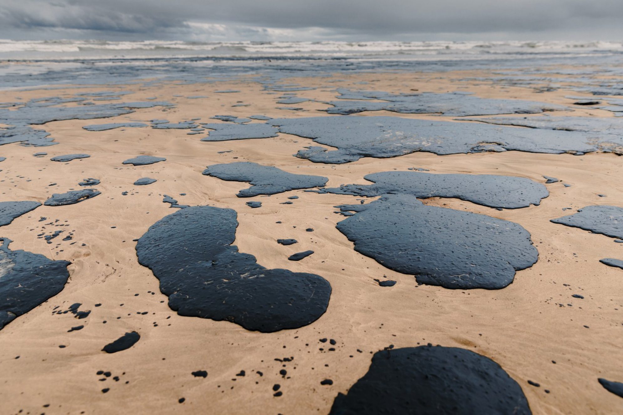 Нефтепродукты на пляже. Источник: Envato Elements