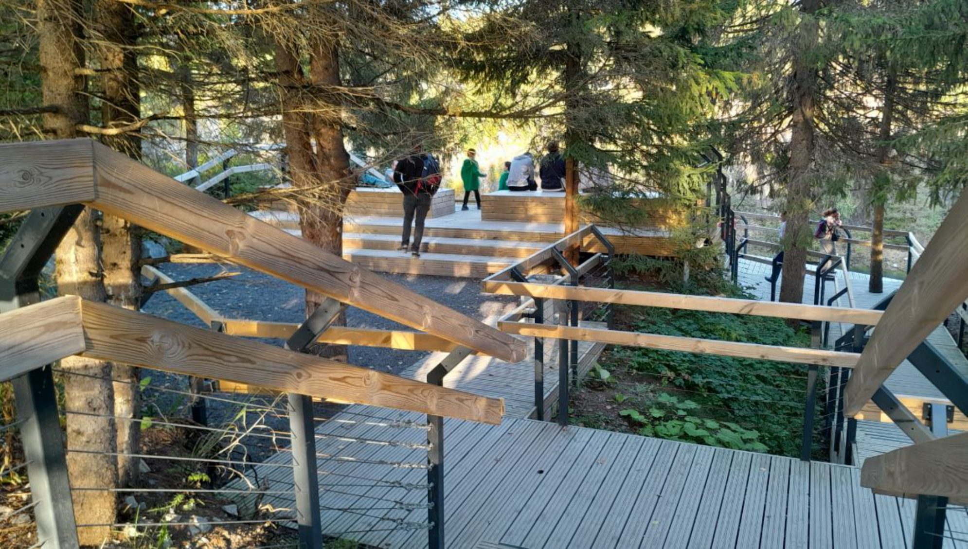 Деревянные настилы проложены по всему периметру парка.Автор фото: Ирина Жарикова