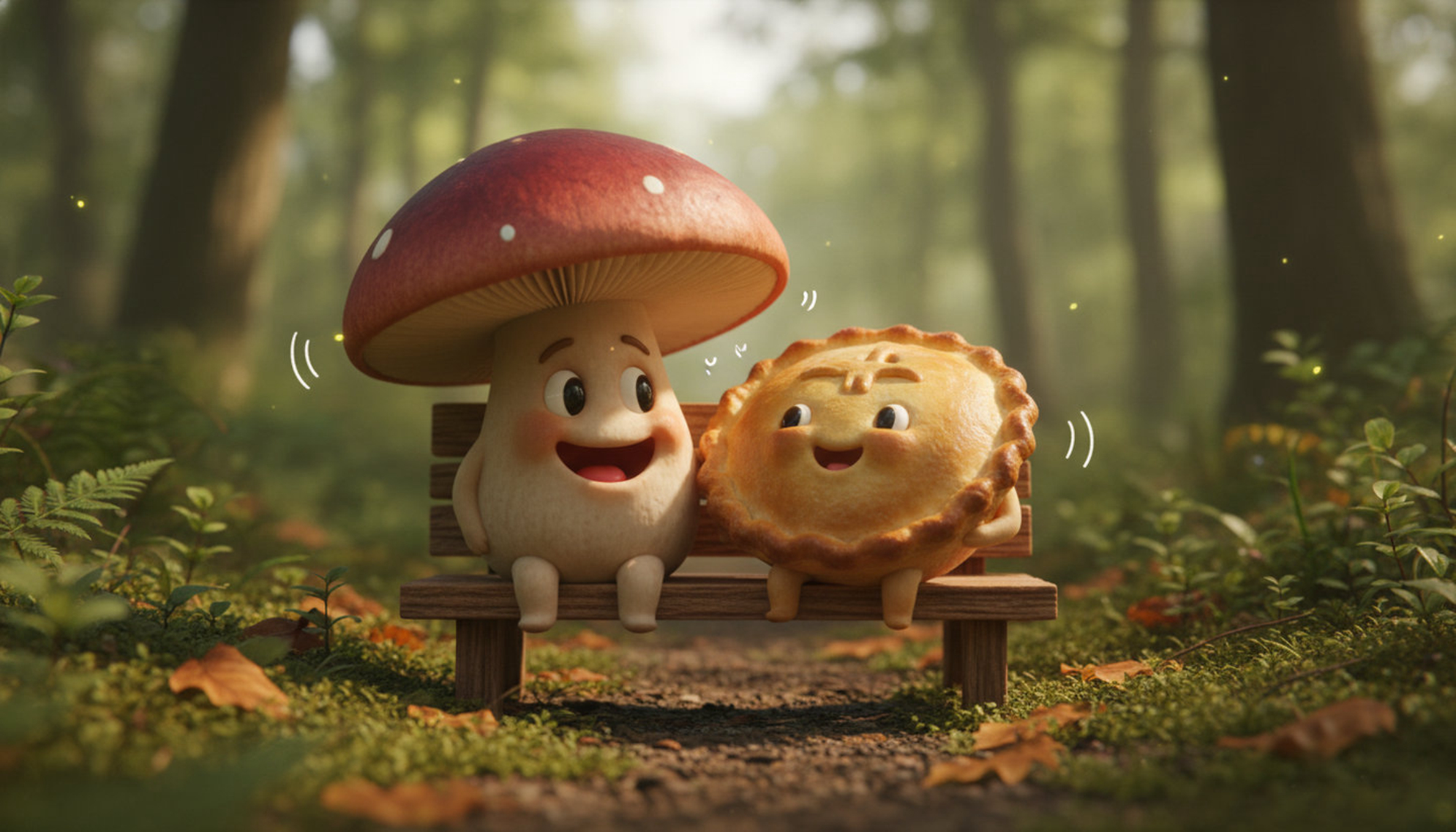 Так и жили дружно гриб и пирог с глазами в известной нам Рязани.