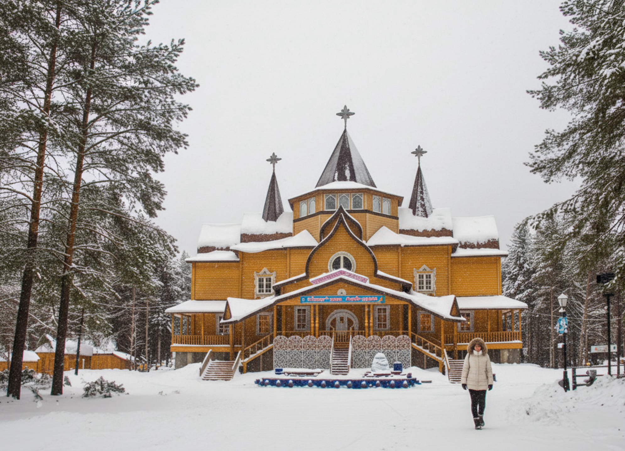 Здание Вотчины деда Мороза в Великом Устюге.