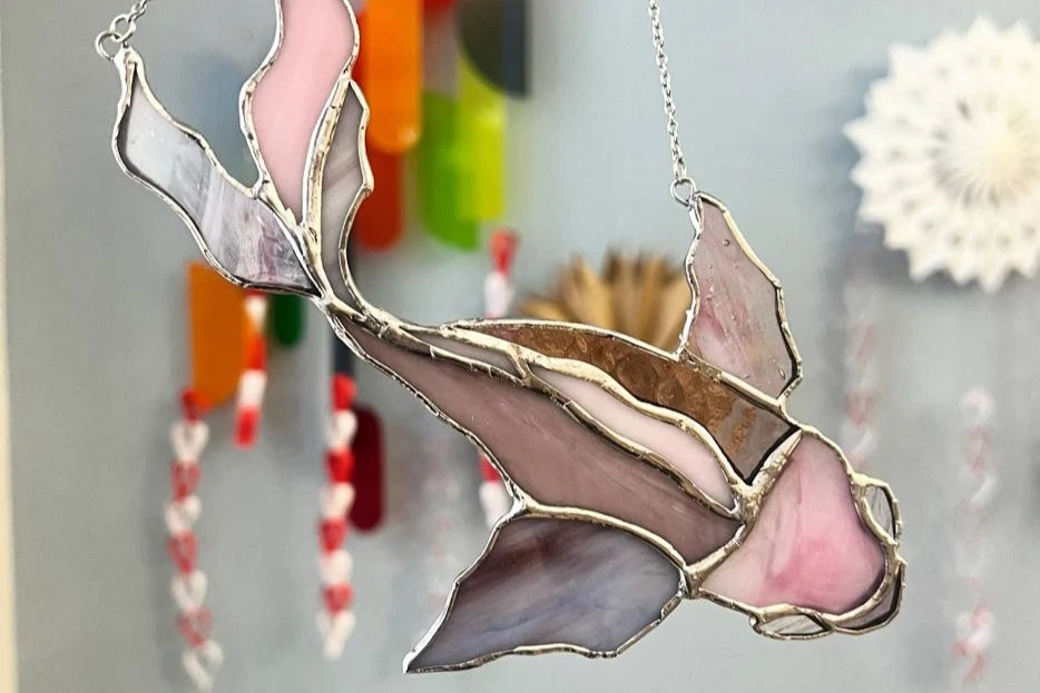 Витраж в технике Тиффани в студии «Стёкла»