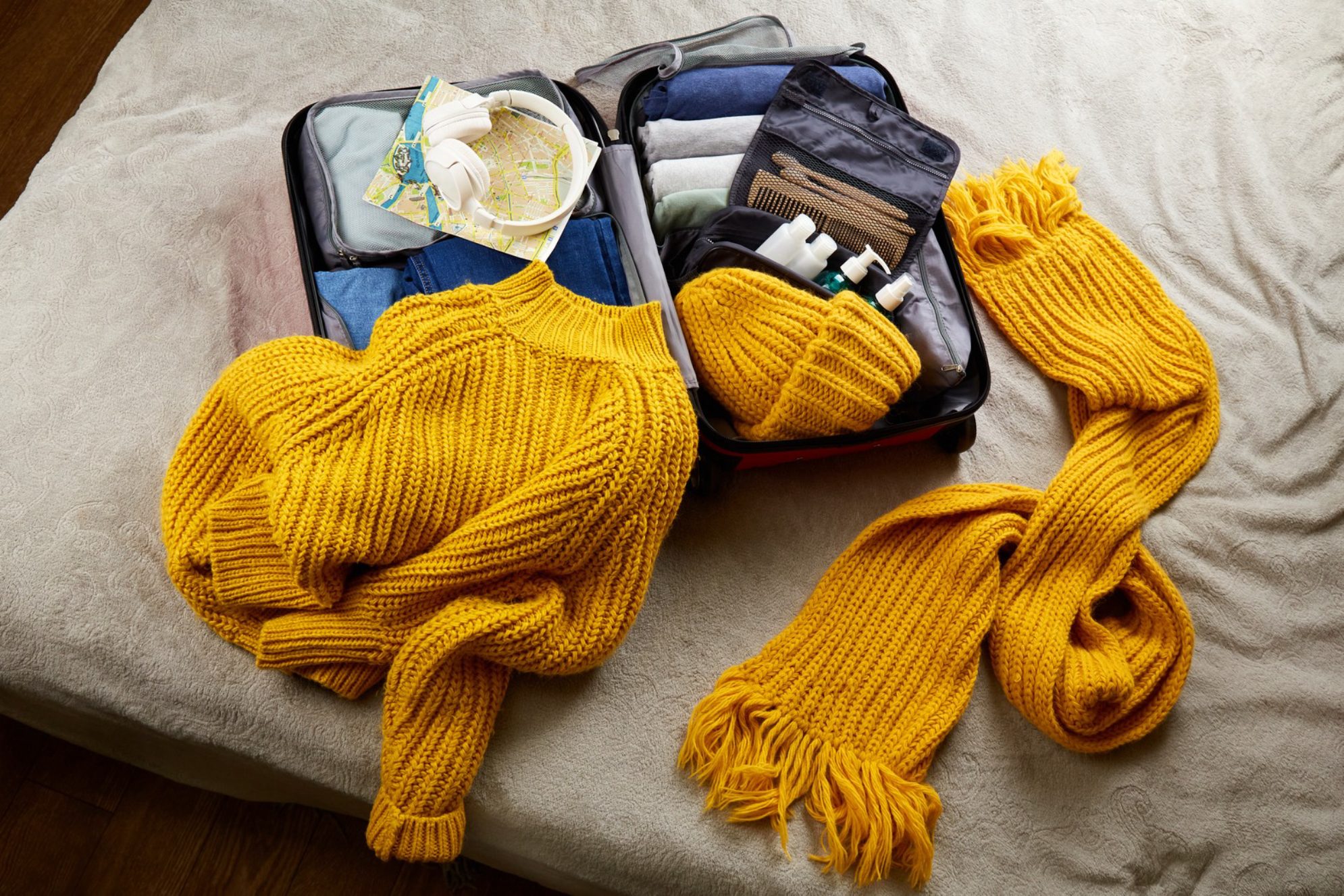 Сбор чемодана для зимнего путешествия.