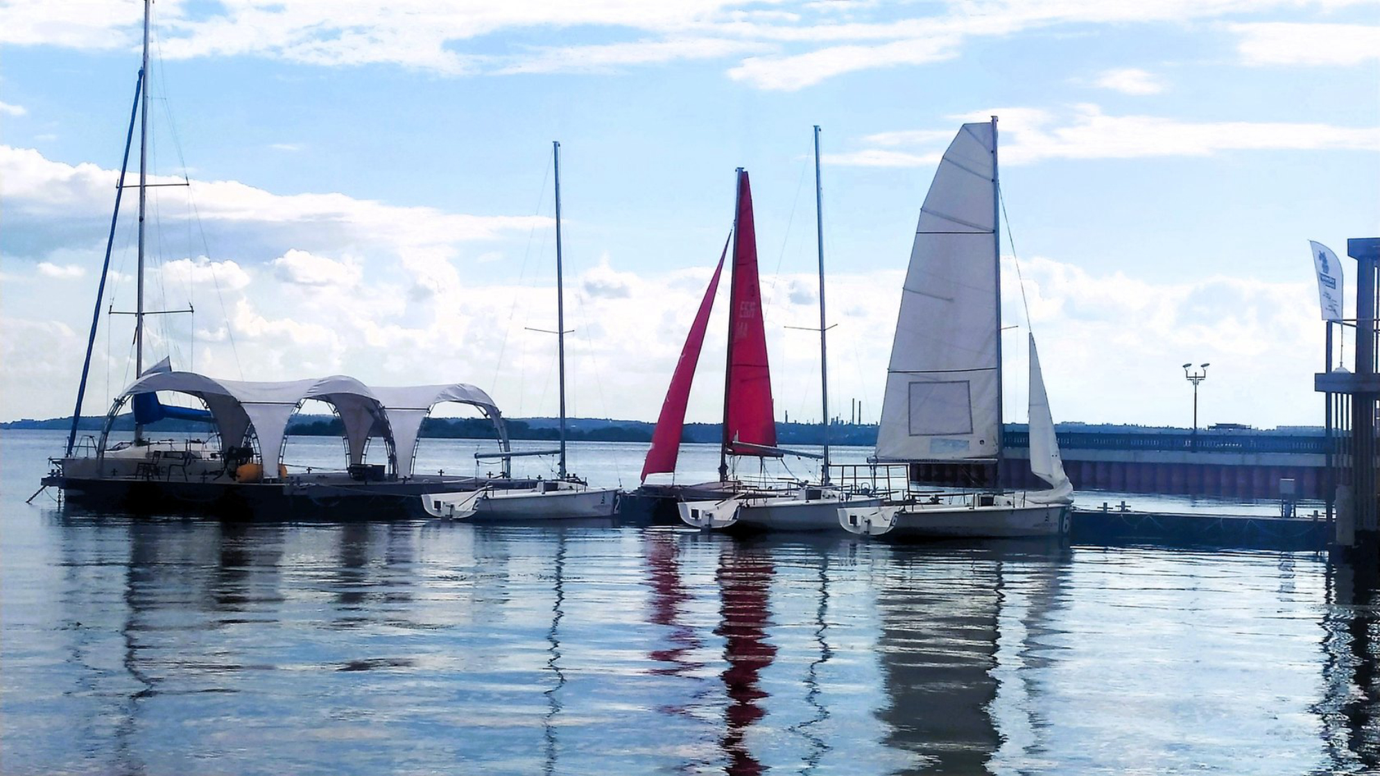 Пришвартованные яхты. Автор фото: Л.Федорова
