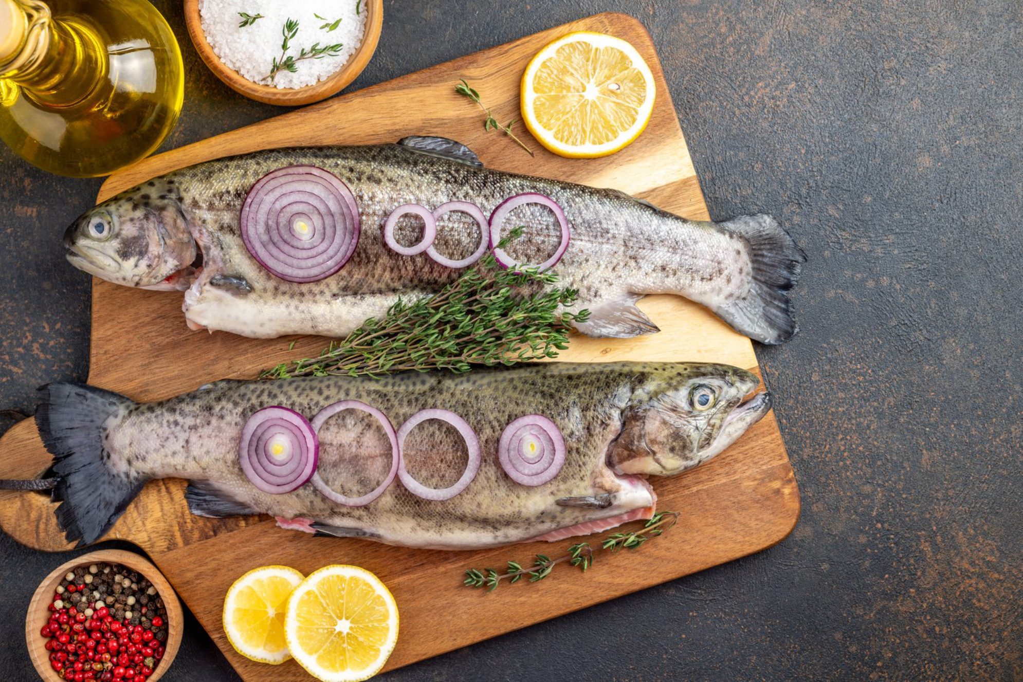 Форель с лимоном.