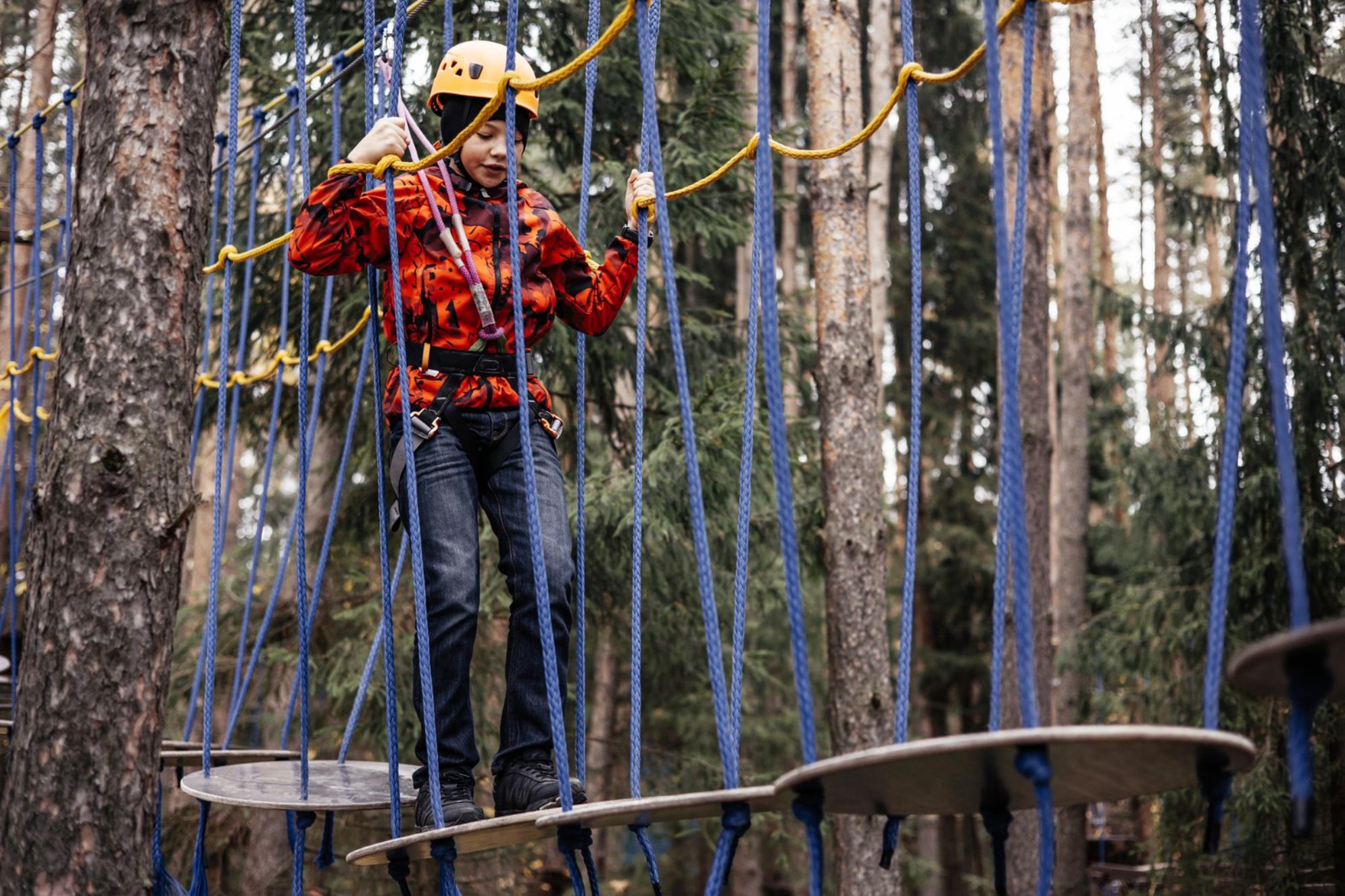 Веревочный парк - отличная возможность улучшить ловкость Источник фото: elements.envato.com