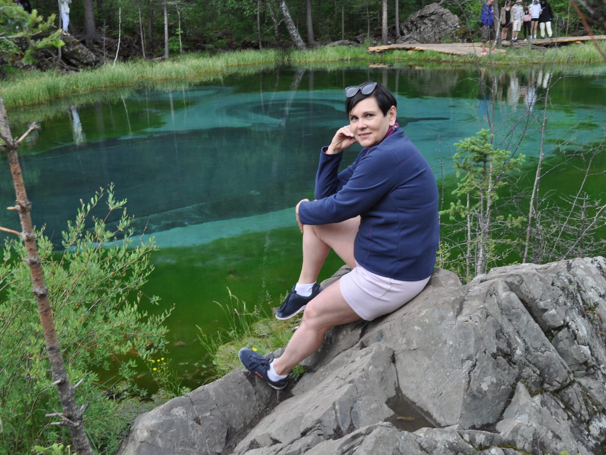 Гейзерное озеро и я. Автор фото: Ирина Жарикова