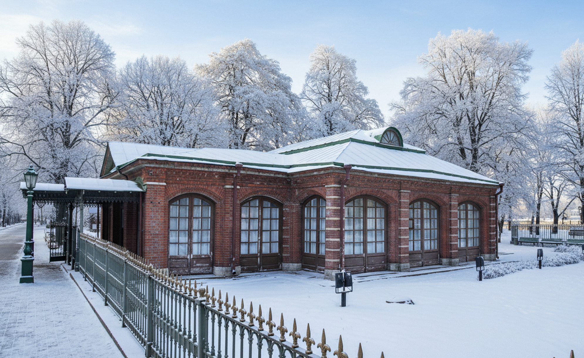 Музейный комплекс зимой