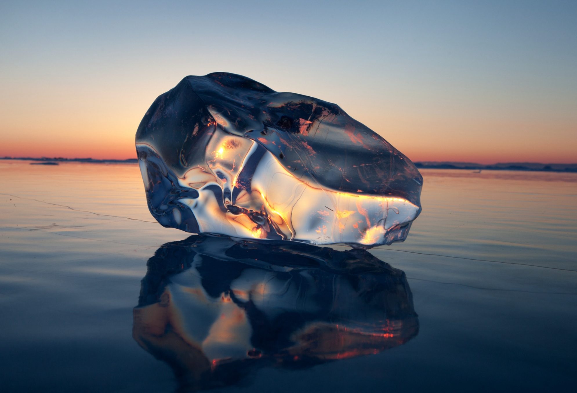 Лед на Байкале.Источник фото: Медиабанк