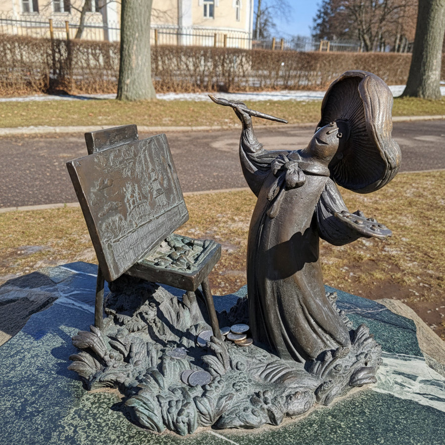 Гриб-художник, Рязань.