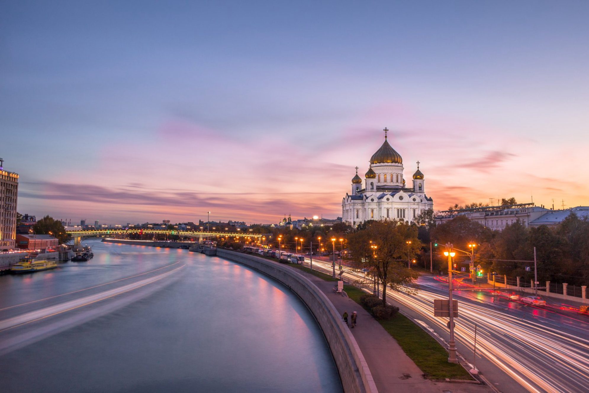 Панорама города с видом на Храм Христа Спасителя. Источник: Envato Elements