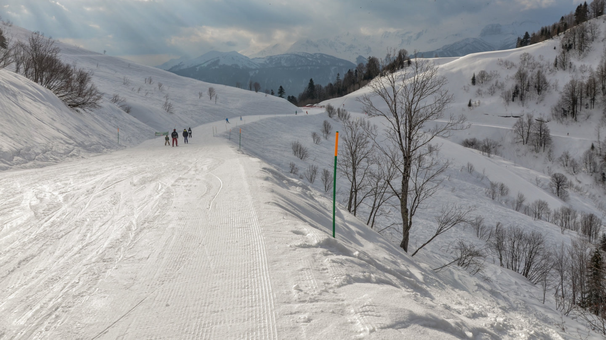 Трасса на горнолыжном курорте Роза Хутор. Источник: Shutterstock