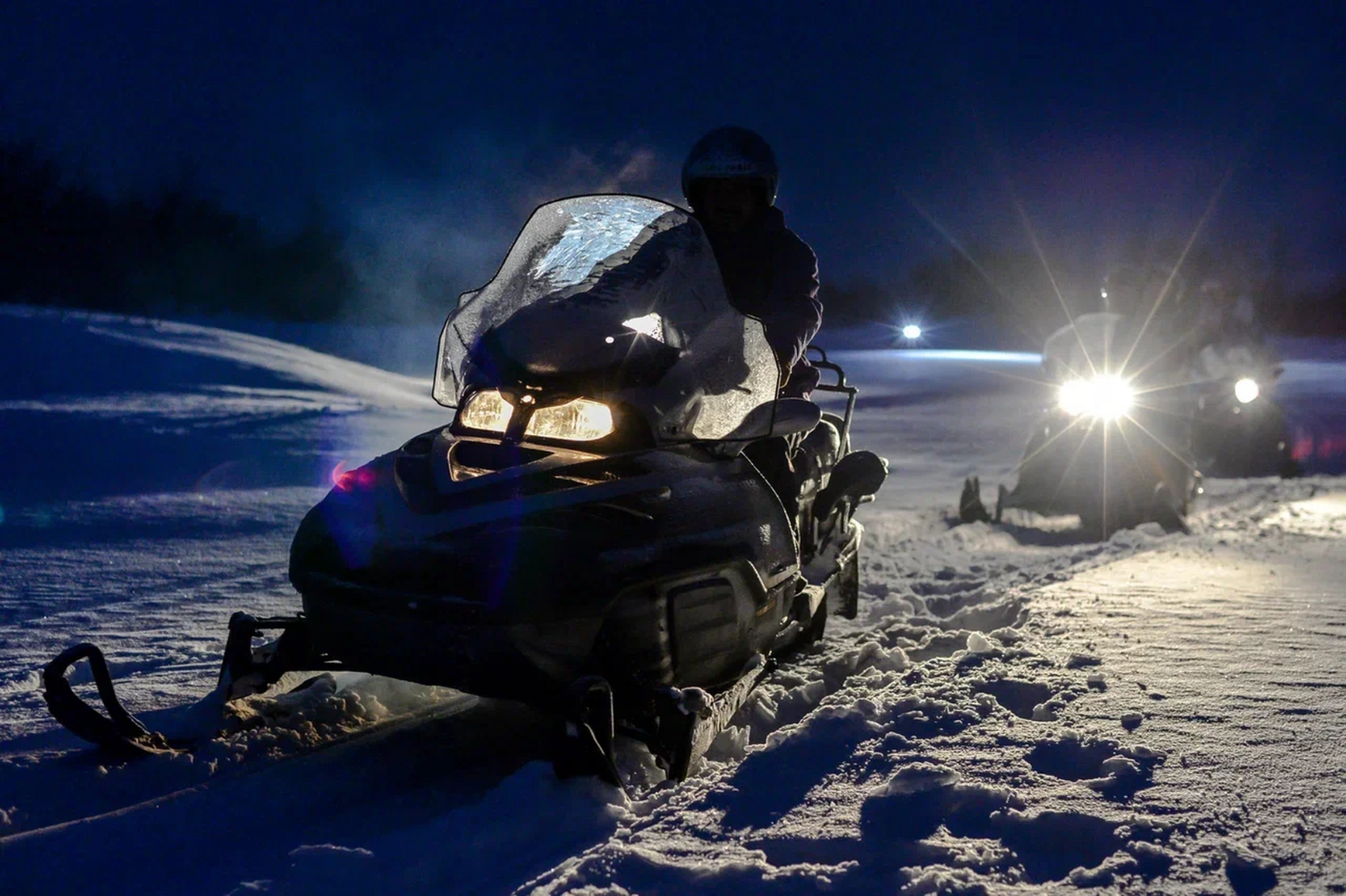 Снегоходы в Мурманске.Источник фото: Медиабанк