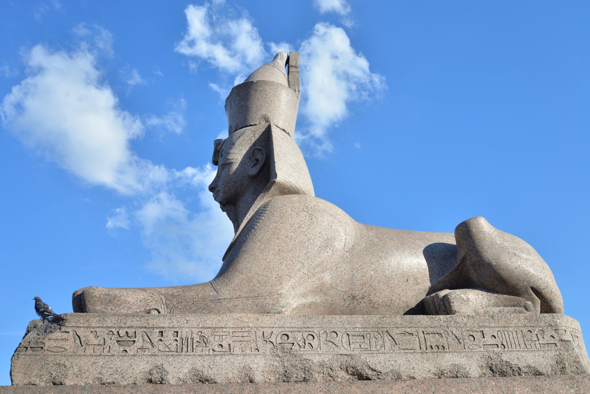 Древнеегипетский сфинкс на Университетской набережной в Санкт-Петербурге. Источник: Shutterstock