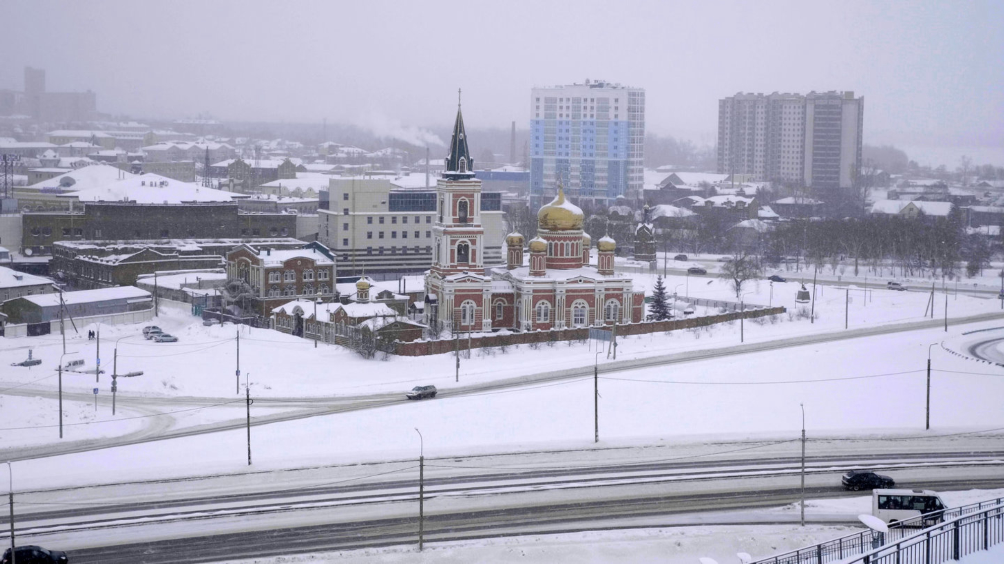 Зима в Барнауле. Сибирь, Россия. Источник: Shutterstock